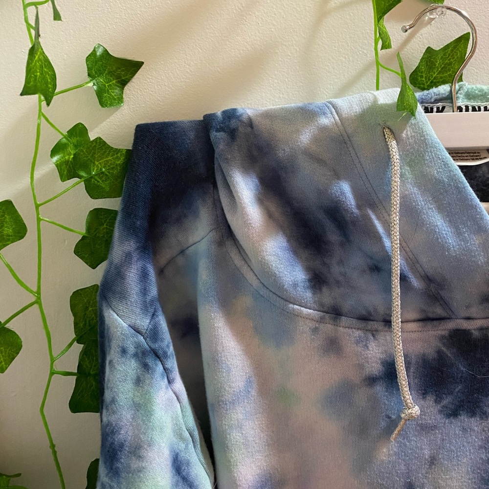 Blue Tie-Dye Hoodie By Pink VS